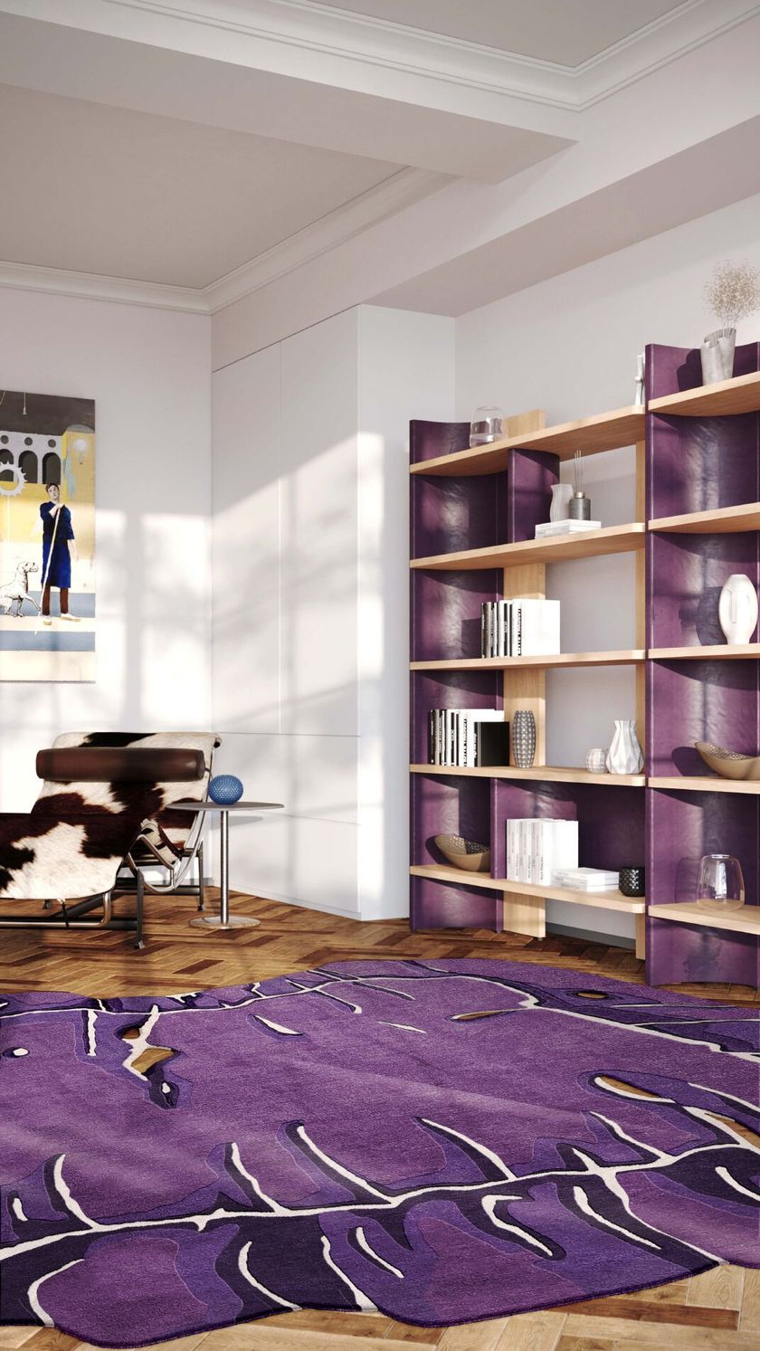 VIOLA by Tapis Rouge - Tappeto curvo fatto a mano - 2