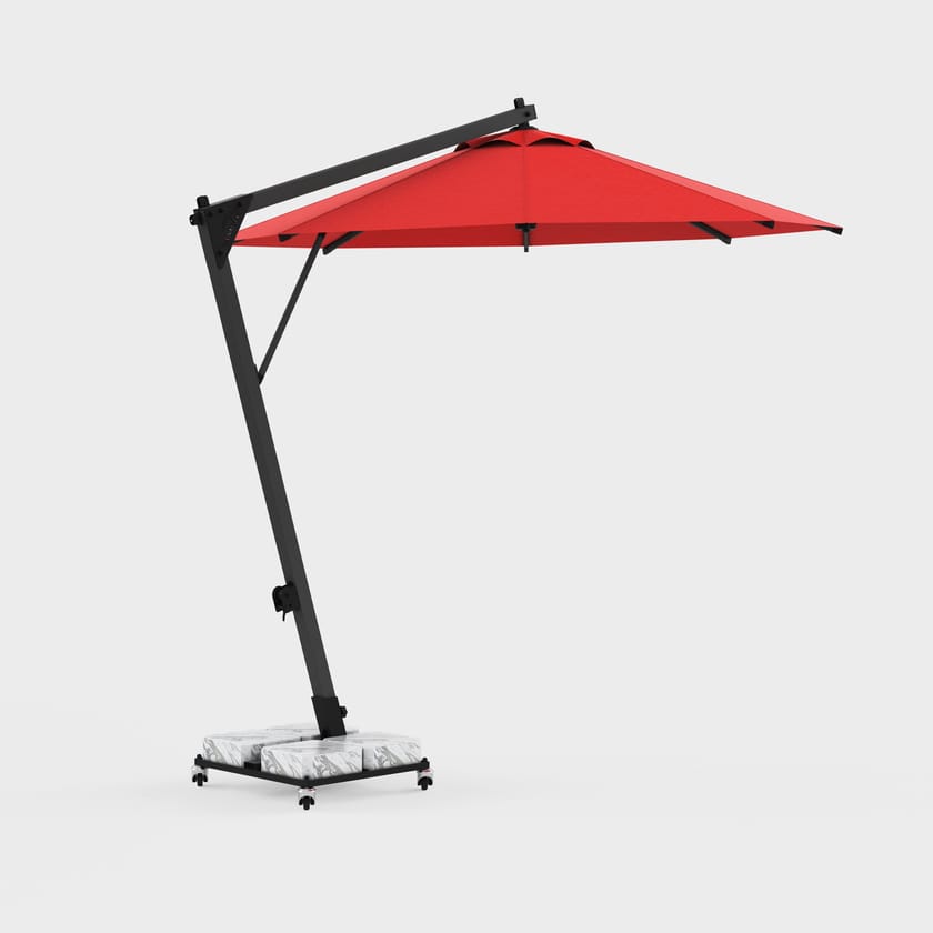 BANANA CLASSIC MEGA SIDE POLE ROUND Offset round Garden umbrella By The