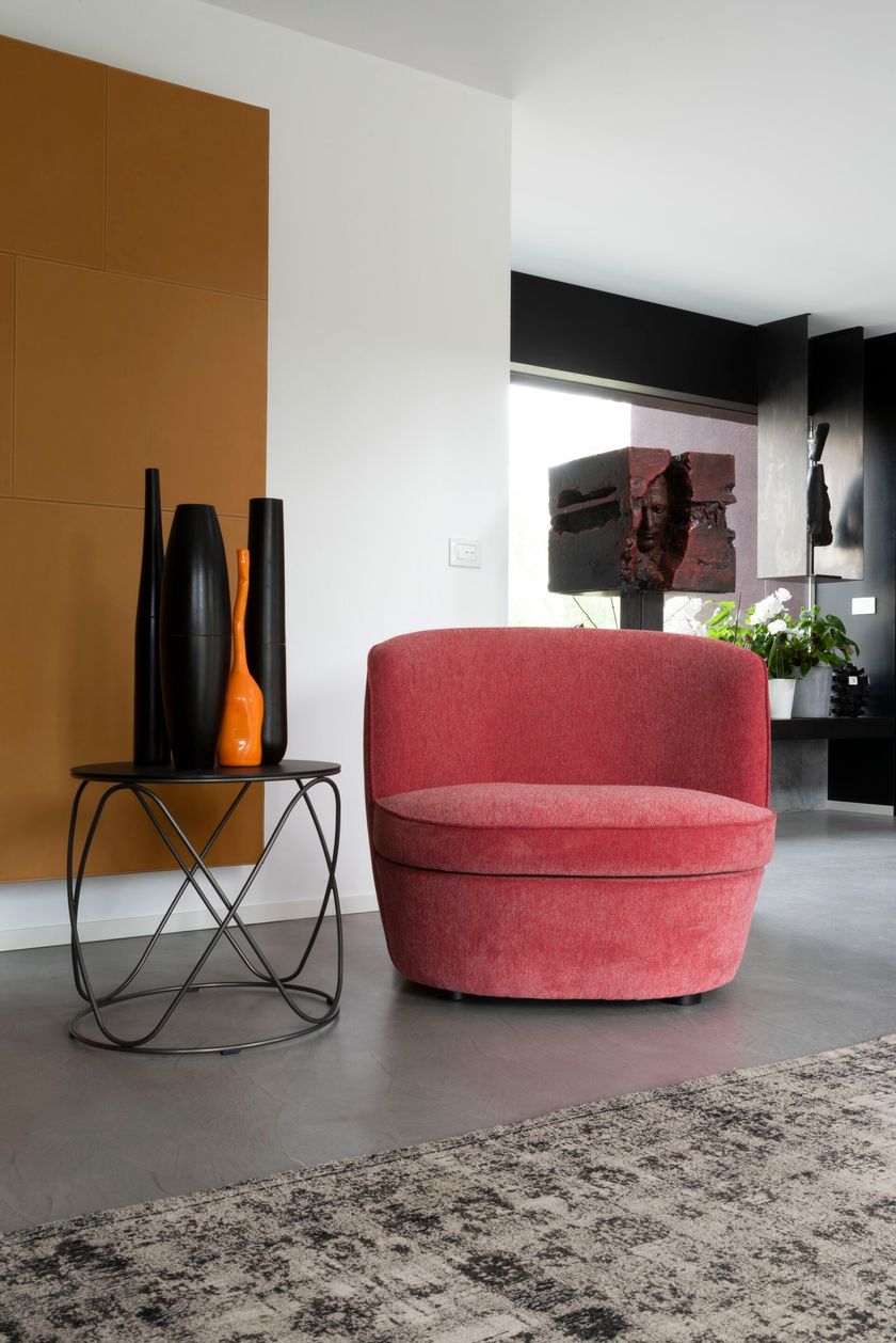 GRACE Tavolino rotondo in acciaio By Tonon | design Annette Lang