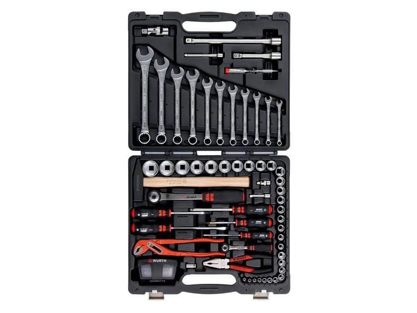 Hand tool assortments Tool case with 91 tools By Würth