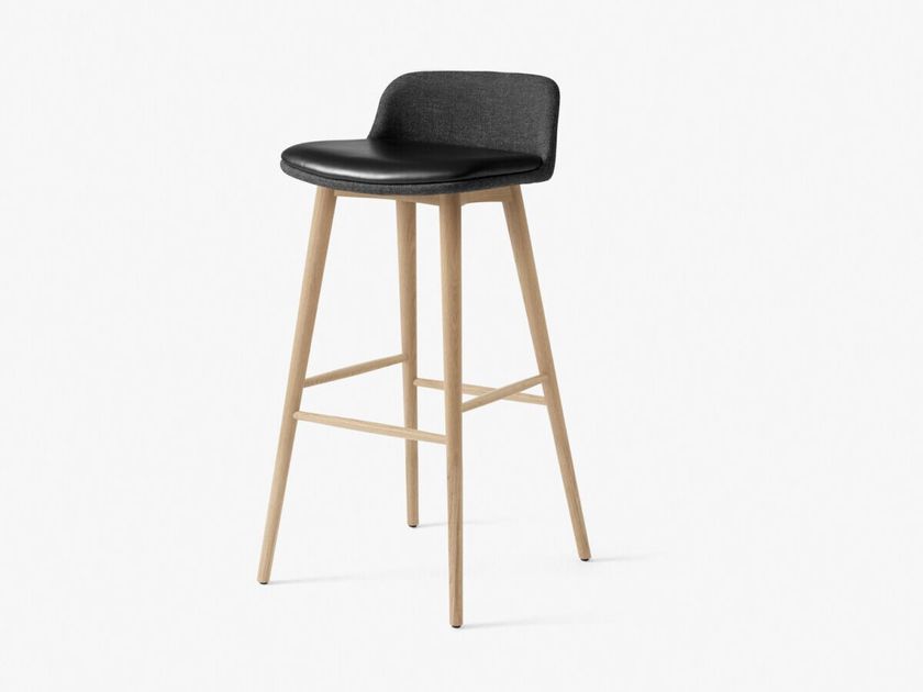 RELY HW127 Upholstered low back stool with padded seat By &Tradition ...
