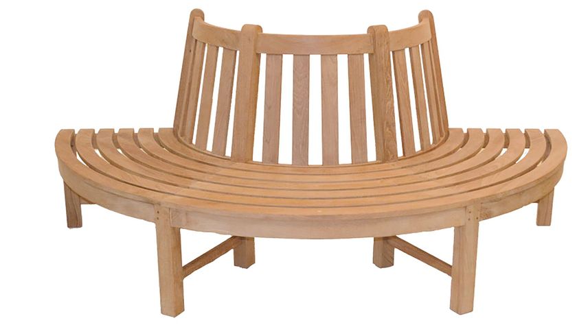EcoDecors Panca Da Giardino In Teak Massello Hampstead Heath - 3 Posti, 47x26x36 Cm, Con Piedini Regolabili, Finitura Naturale - 3