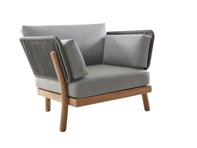Benson Poltrona Da Giardino In Legno Di Teak, Elegante E Resistente, Uso Commerciale/Residenziale