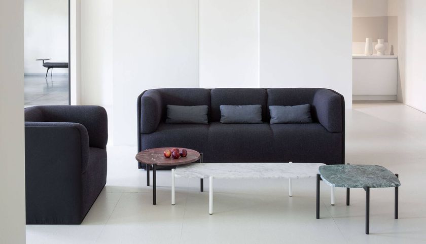 BLADE COFFEE Low square marble coffee table By True Design | design ...