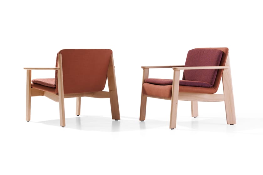 LISA SOFT by True Design - Poltrona in tessuto living con braccioli - 11