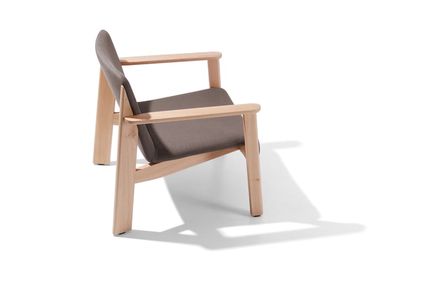 LISA SOFT by True Design - Poltrona in tessuto living con braccioli - 6