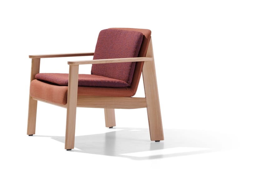 LISA SOFT by True Design - Poltrona in tessuto living con braccioli - 8