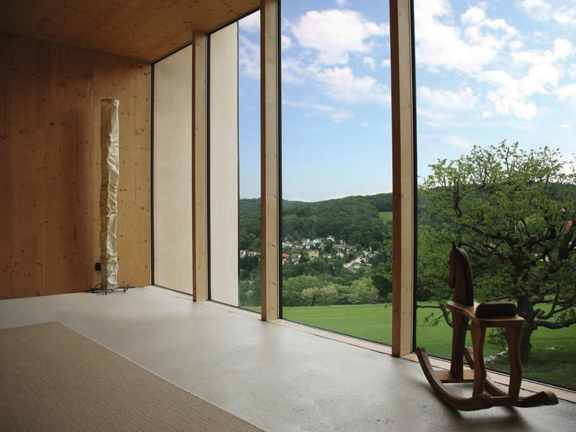 System Fur Vorhangfassade Aus Holz Und Glas Uniglas Facade By 8
