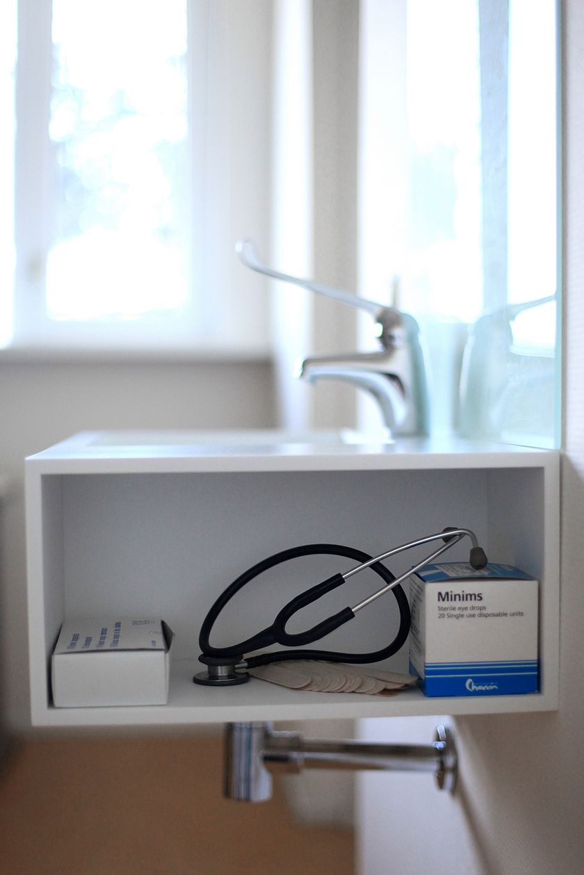 Open HIMACS® bathroom wall UNIT By Not Only White design