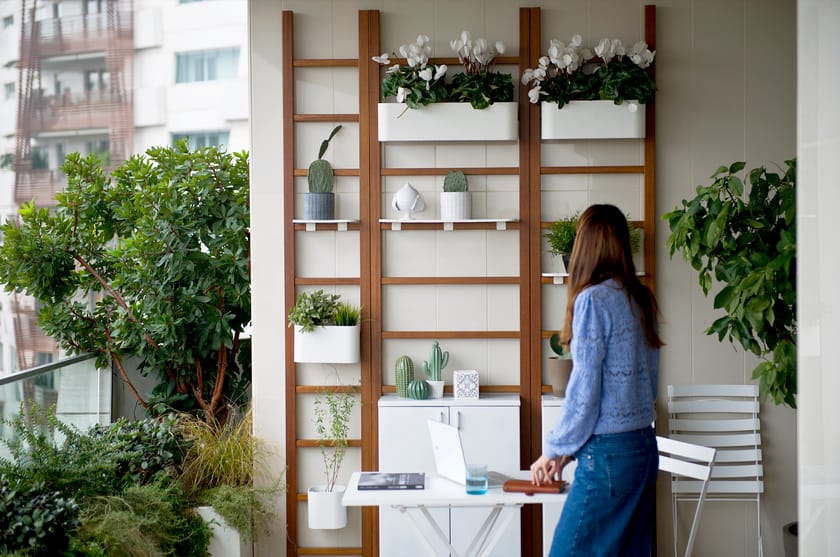 URBN BALCONY Vertical gardening trellis By Unopiù design Meneghello