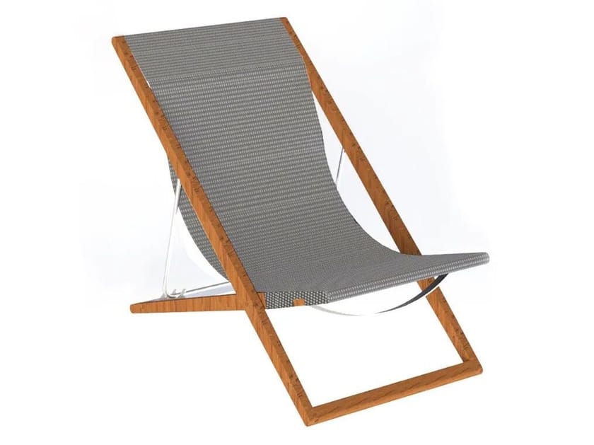 COSETTE Sedia a sdraio pieghevole in teak By Unopiù