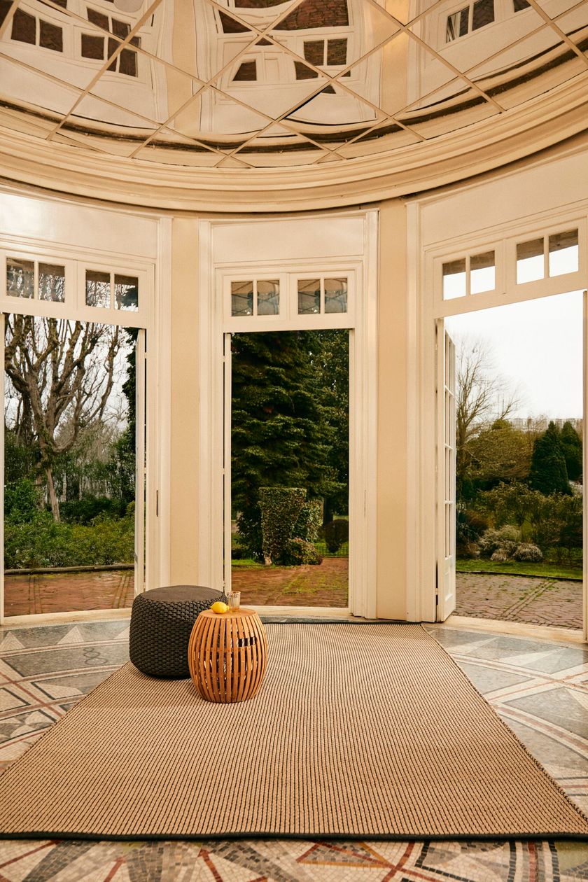 Rectangular rug Recycled fabric outdoor rugs By Unopiù