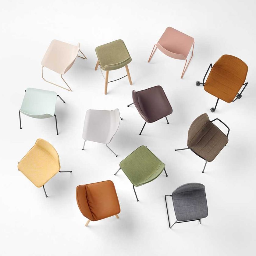 VARYA TAPIZ | Height-adjustable office chair By INCLASS design Simon ...