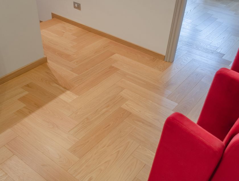 Parquet Brushed Solid Wood In European Oak