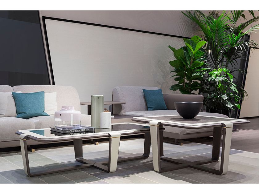 VINE Square solid wood coffee table By Turri | design Jiang Feng