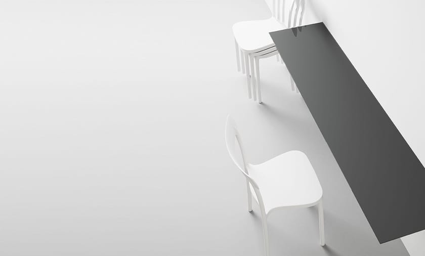 Wall mounted dropleaf wooden table VULCANO By CANCIO