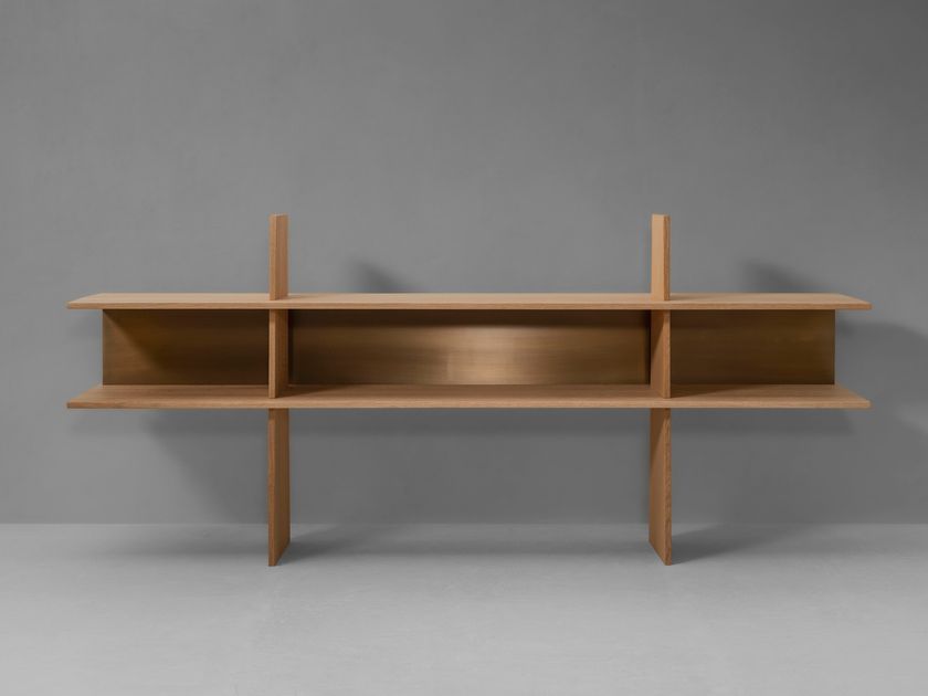 SYALEO Libreria girevole a 360° in legno massello con display