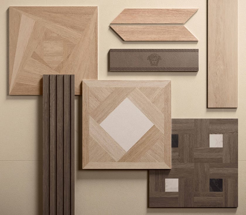 LEATHERWOOD CUIR CHOCOLATE by Versace Ceramics - Pavimento/rivestimento in gres porcellanato effetto pelle - 4