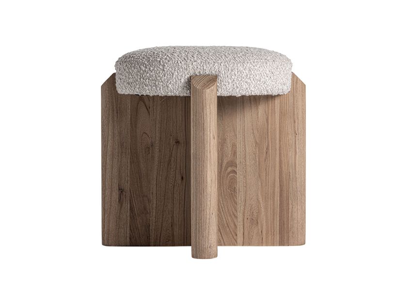JACQUARD Low fabric stool By Vical Home