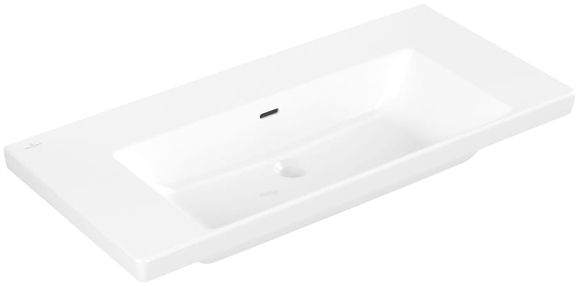 SUBWAY 3.0 by Villeroy & Boch - Lavabo singolo da incasso soprapiano in Quaryl® con troppopieno - 2
