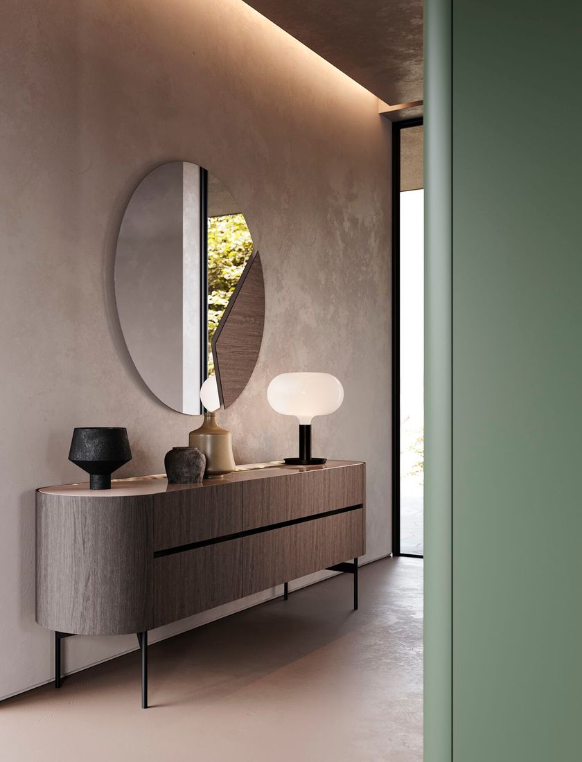 OTTANTA Wooden chest of drawers By Voltan
