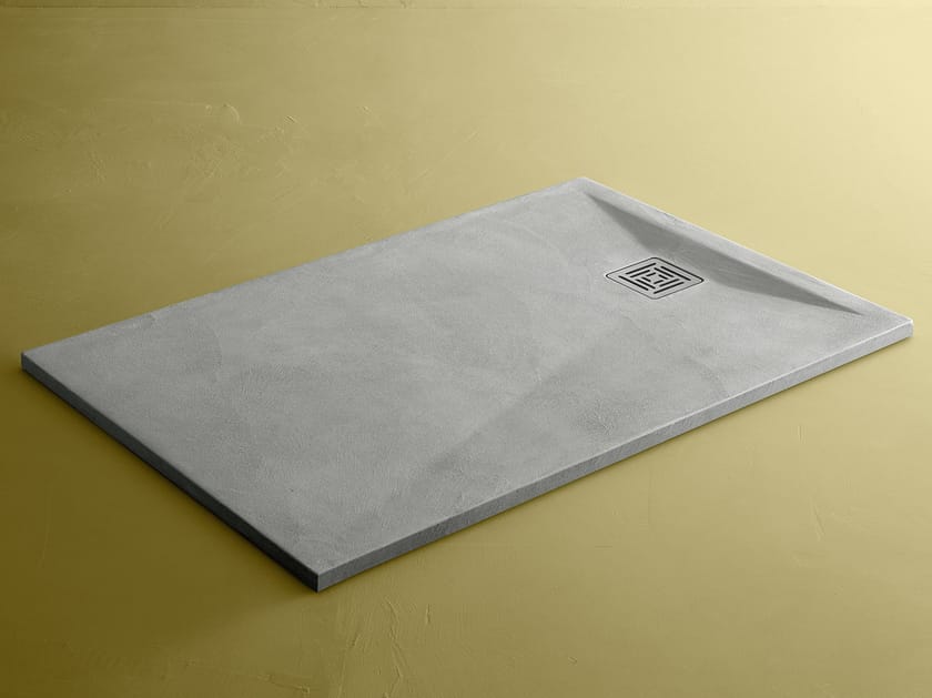 Rectangular resin shower tray WALL By Arbi Arredobagno