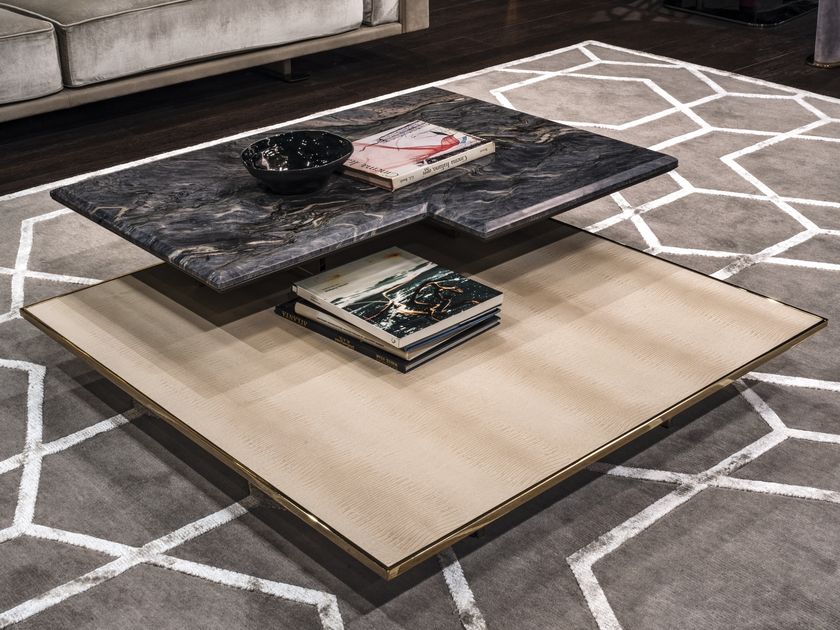 Low Coffee Table Walt By Longhi Design Giuseppe Vigano
