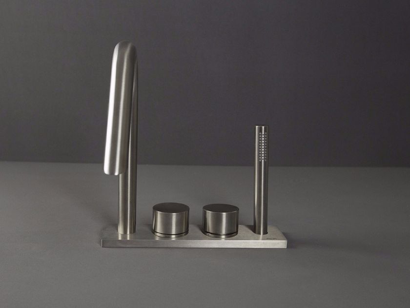 Stainless steel bathtub set with hand shower WAVE 1220231/2 By RIFRA