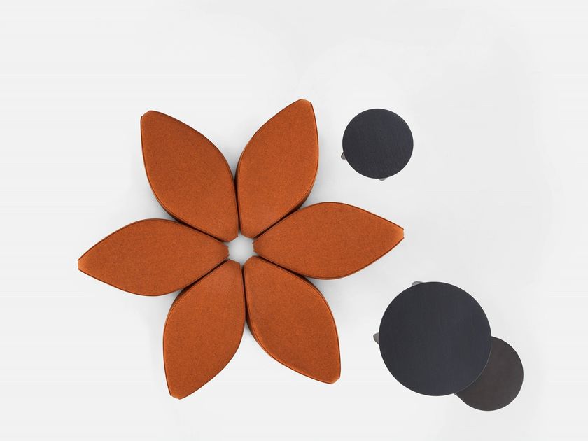 Panca Modulare Panca Con Schienale Imbottita WAVES Panca Modulare