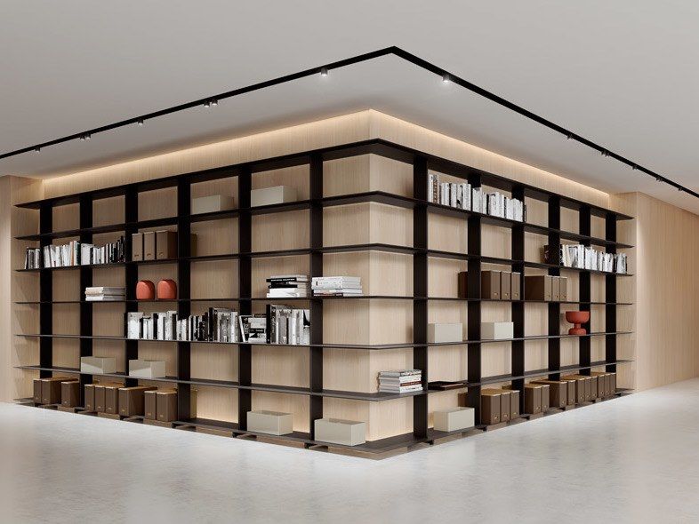 WING 1600 CORNER Open extruded aluminium office shelving By ...