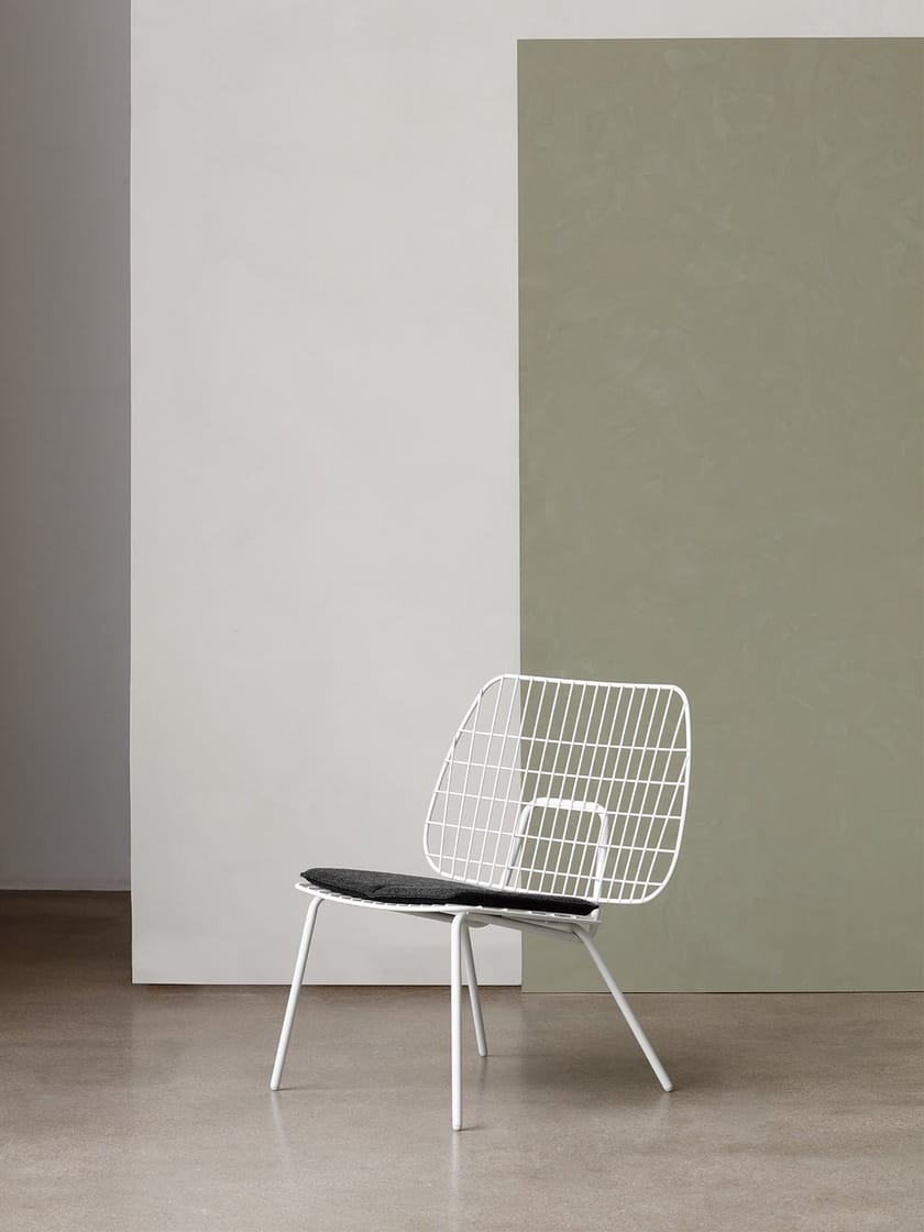 WM STRING LOUNGE CHAIR Steel easy chair By MENU | design Studio WM
