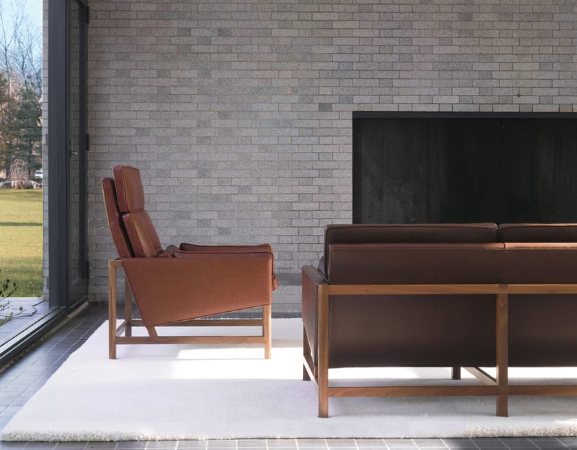 WOOD FRAME LOUNGE High Back Wood Frame Lounge Collection By