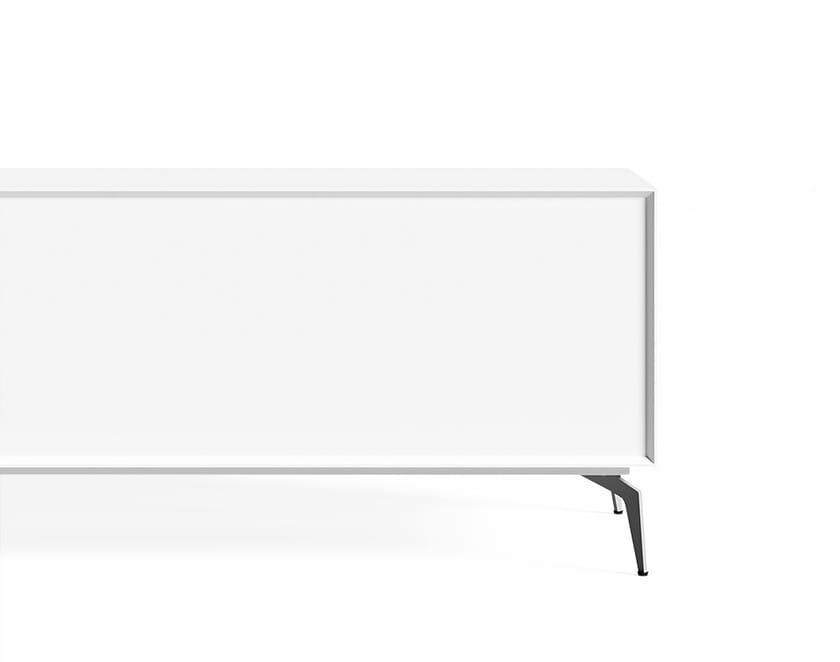 EDGE MULBERRY CHAMFERED by WORKSPACE - Mobile ufficio basso in legno con cassetti - 6