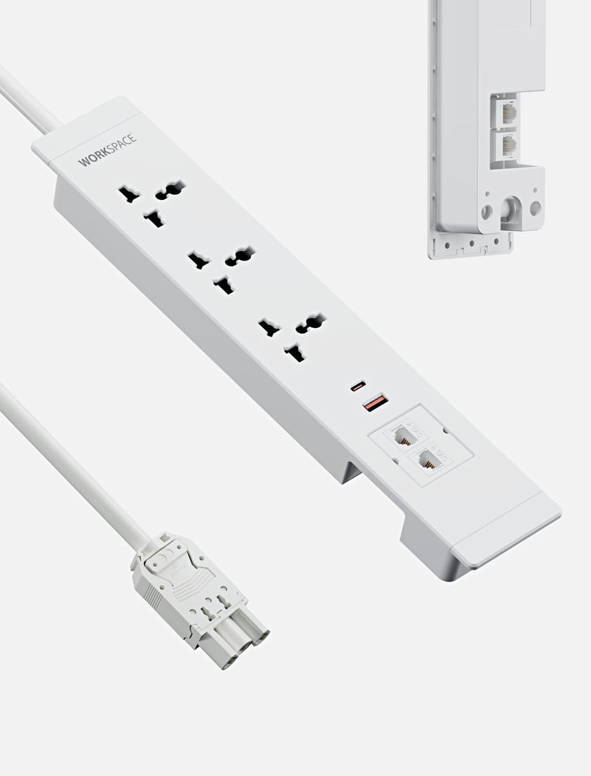 SINGLE USER by WORKSPACE - Modulo presa di corrente e dati - 2