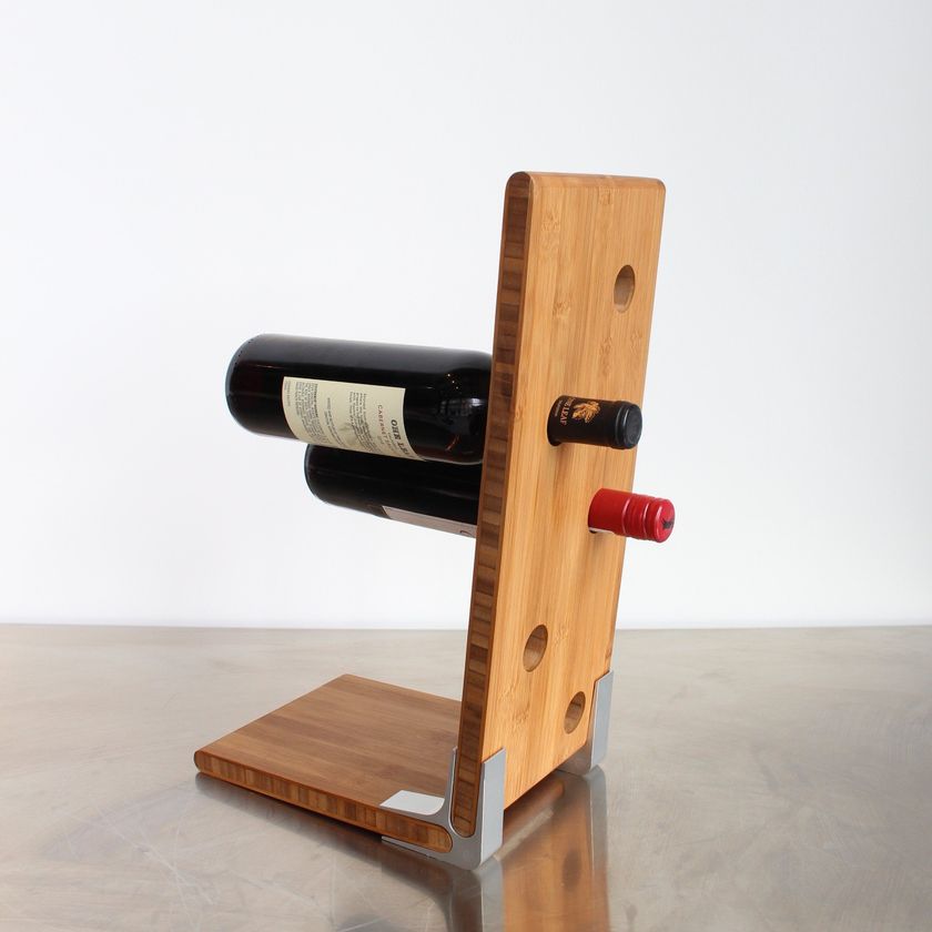 Portabottiglie In Legno A Forma Di Carro Armato – 26,5 X 19,5 X 14,5 Cm – Regalo Divertente Per Uomini
