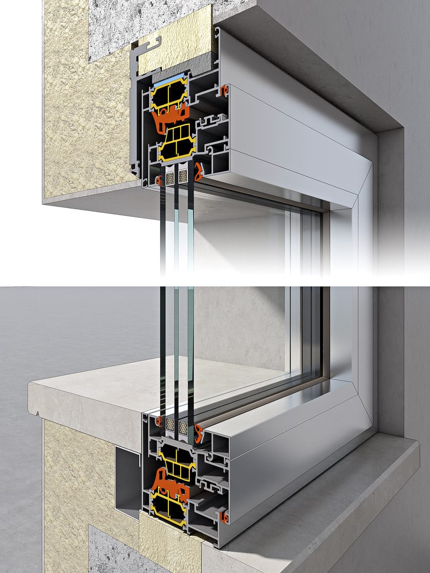 WS75 ALUMINIUM DESIGN by Ponzio - Porta-finestra in alluminio - 7