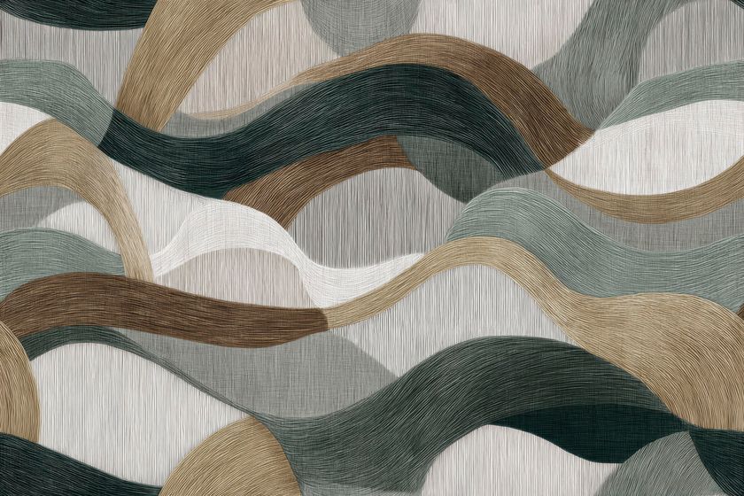 EUNOIA WAVES Tapete aus Vinyl By Wall&decò