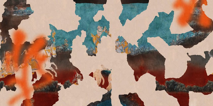 OVERLAP by Wall&decò - Carta da parati in bio-vinile organico - 3