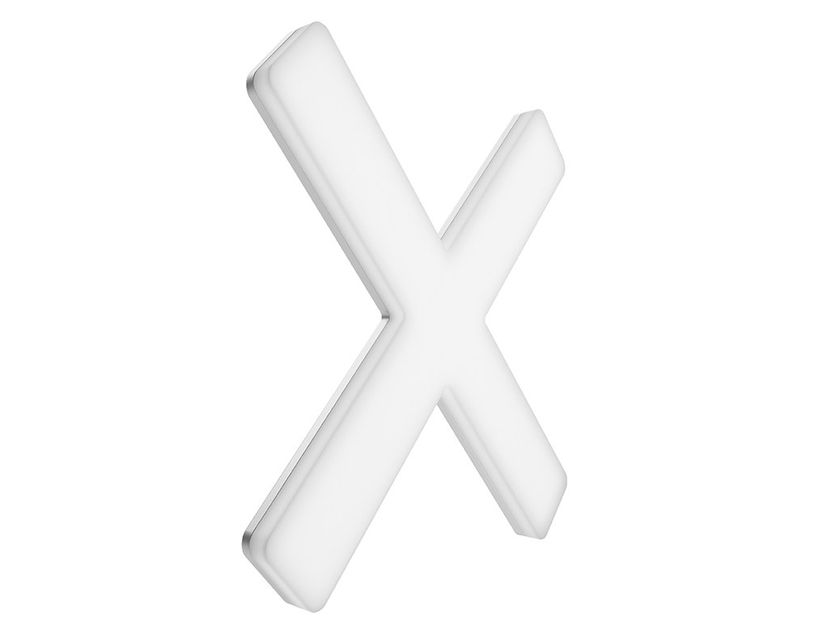 Aluminium Furniture lighting X-SIGN 4F By Domus Line