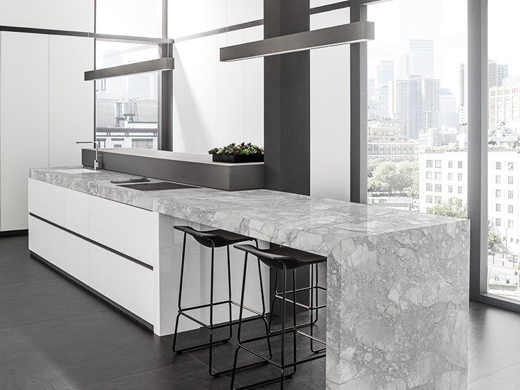 XTONE - PORTO GREY Plan de travail en grès cérame By Porcelanosa