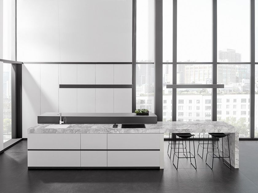 XTONE - PORTO GREY Plan de travail en grès cérame By Porcelanosa