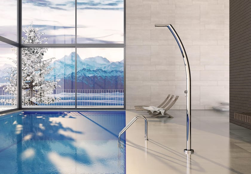 Stainless steel outdoor shower YACHT L Yacht Collection By Inoxstyle