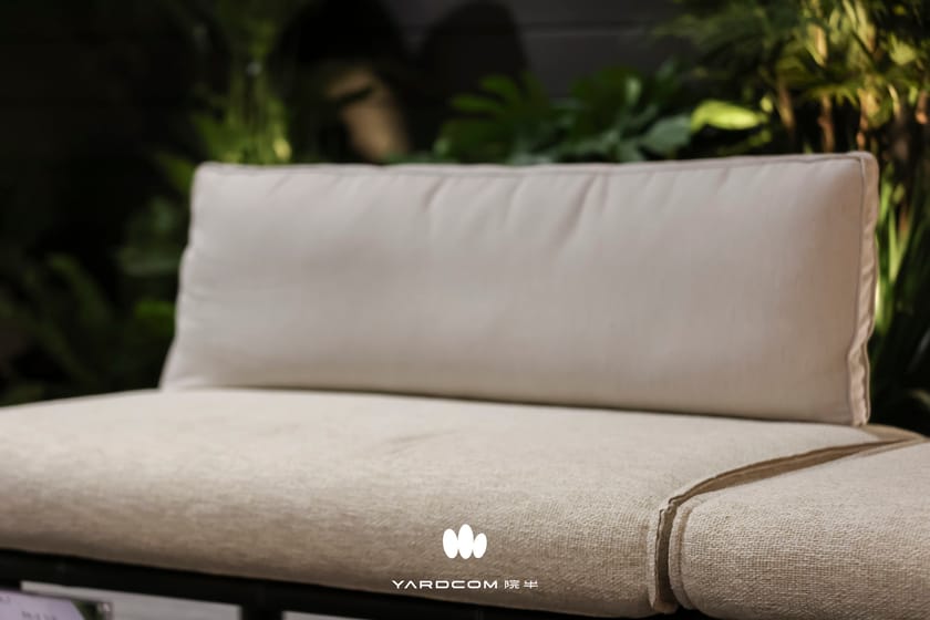 BAMBOO by YARDCOM - Divano da giardino in tessuto a 2 posti - 2