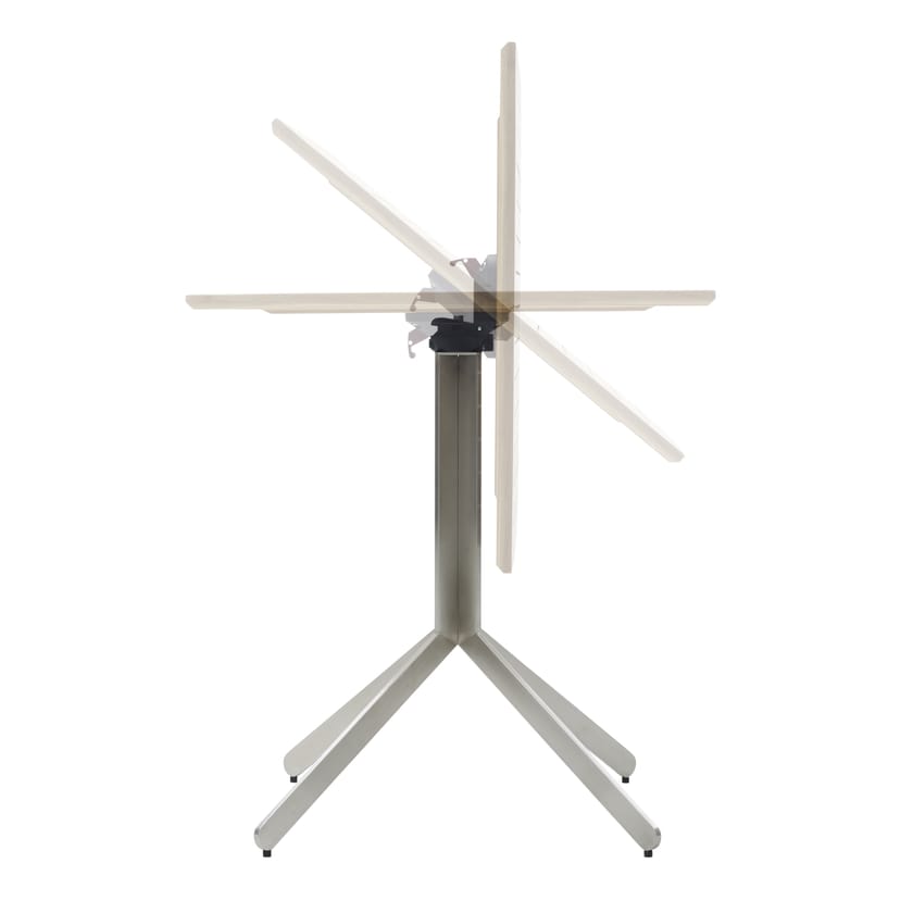 Tavolo Alto Pieghevole Sylt Gastro &Oslash;80 Cm - Bianco - Resistente Al Calore E Graffi - Per Interni Ed Esterni