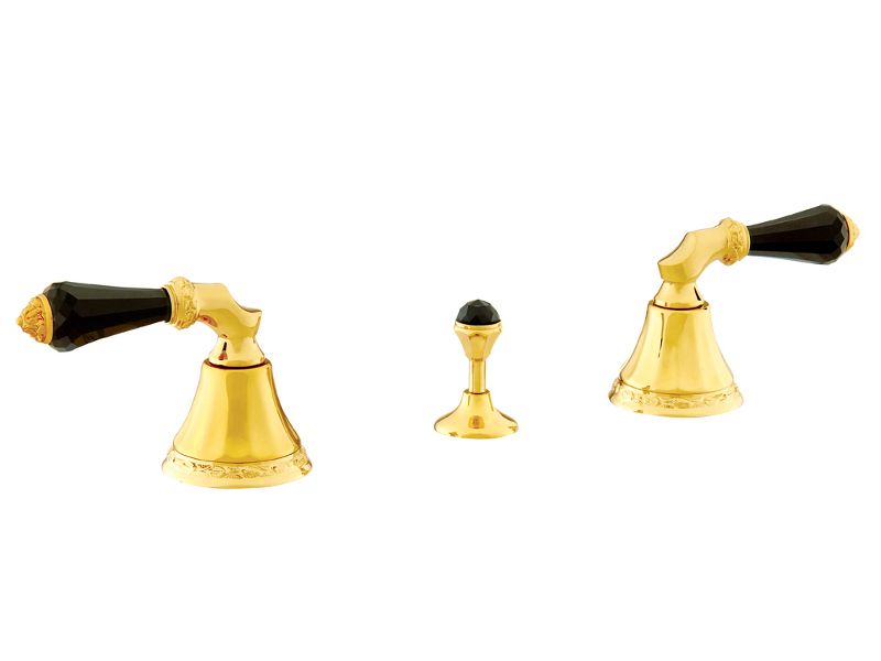 Rubinetto Per Bidet Kingston Brass Magellan, 3 Maniglie, Pop-up In Ottone, Finitura Bronzo Lucido