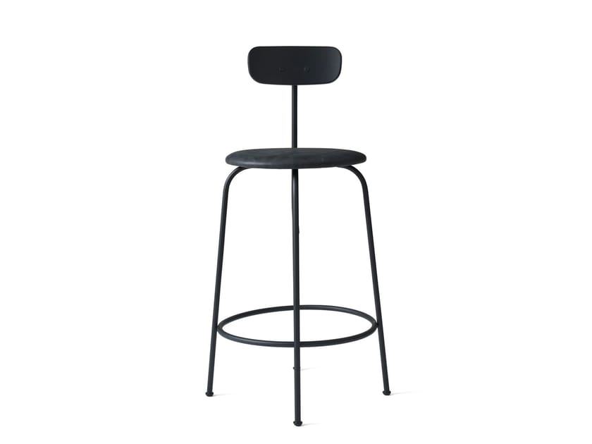 AFTEROOM COUNTER/BAR CHAIR Stool with integrated cushion with back By