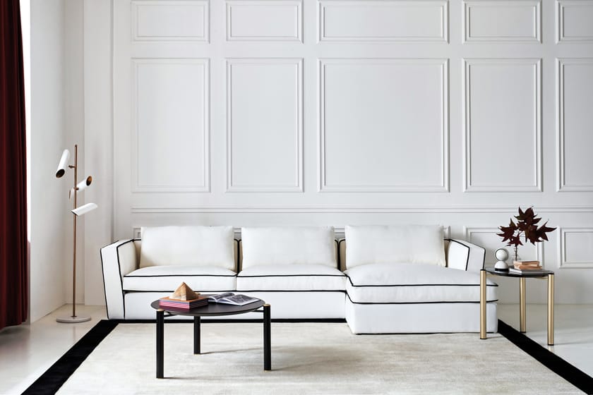 ALEXANDER Sofa 2 seater fabric sofa By DOM Edizioni design Domenico Mula