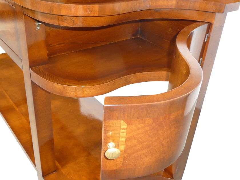 Consolle A Mezzaluna In Legno Massello Per Ingresso – Tavolo Stretto Con Cassetto, Facile Da Pulire, Bianco Elegante