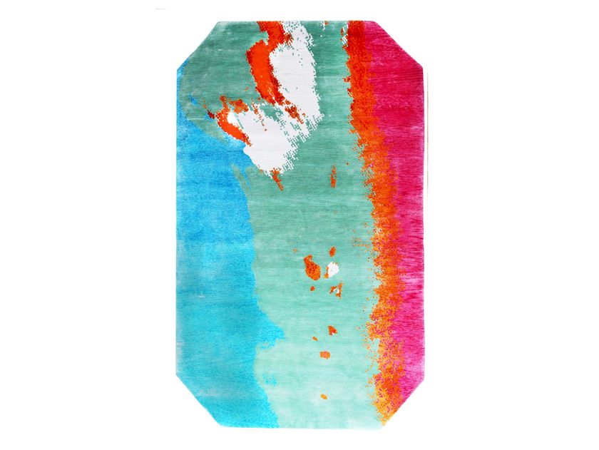 Handmade bamboo silk rug ANDY WARHOL - MAQUETTE 106 Henzel Studio ...