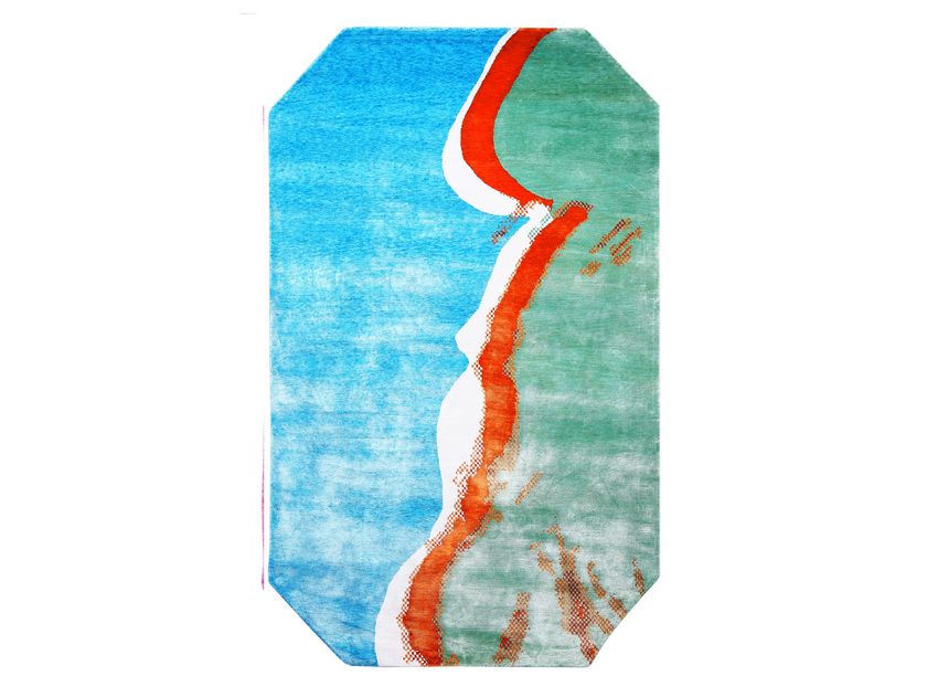 Handmade bamboo silk rug ANDY WARHOL - MAQUETTE 126 Henzel Studio ...